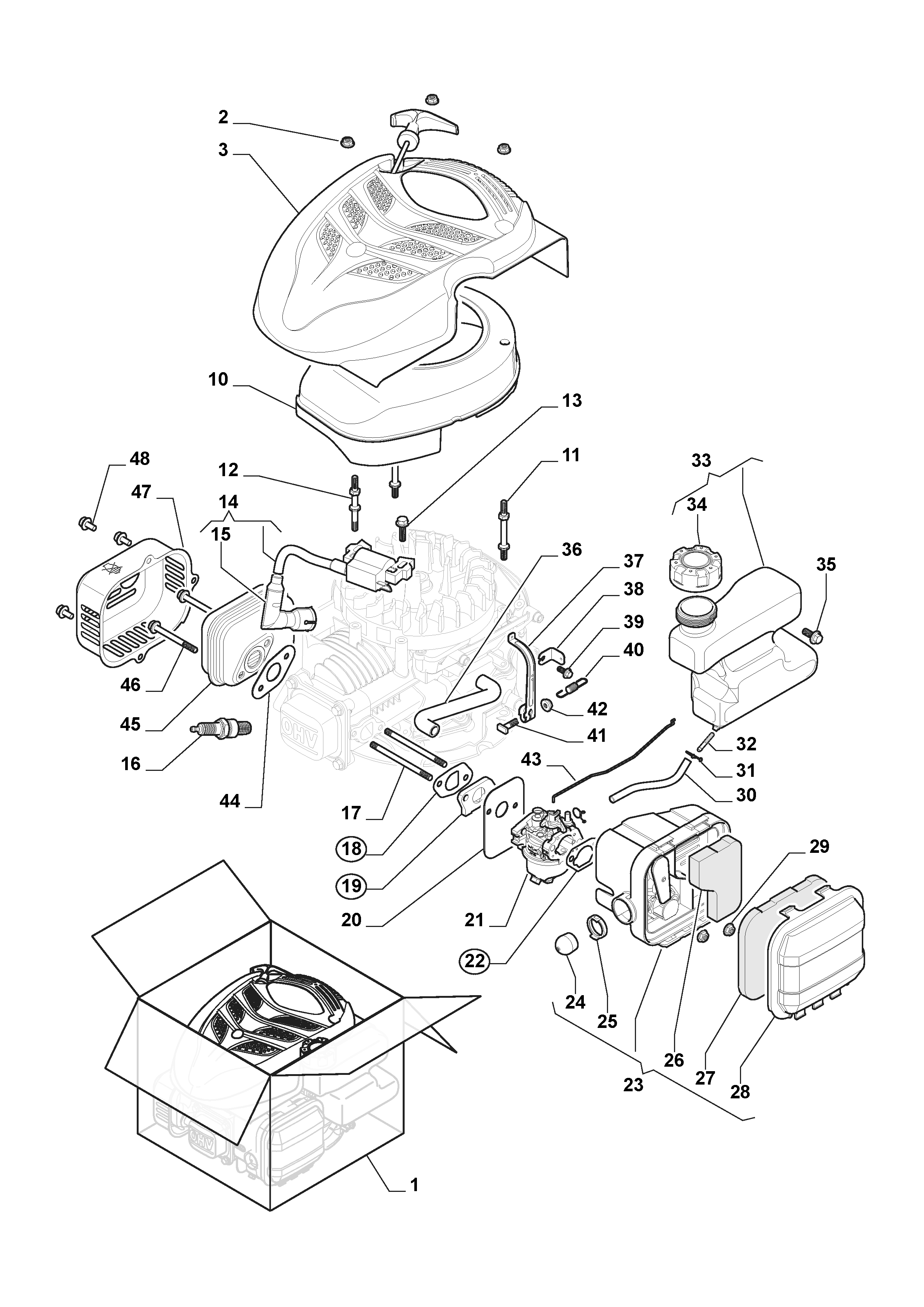 Multiclip 47 298471148/S15 Loncin Engine WBE 140