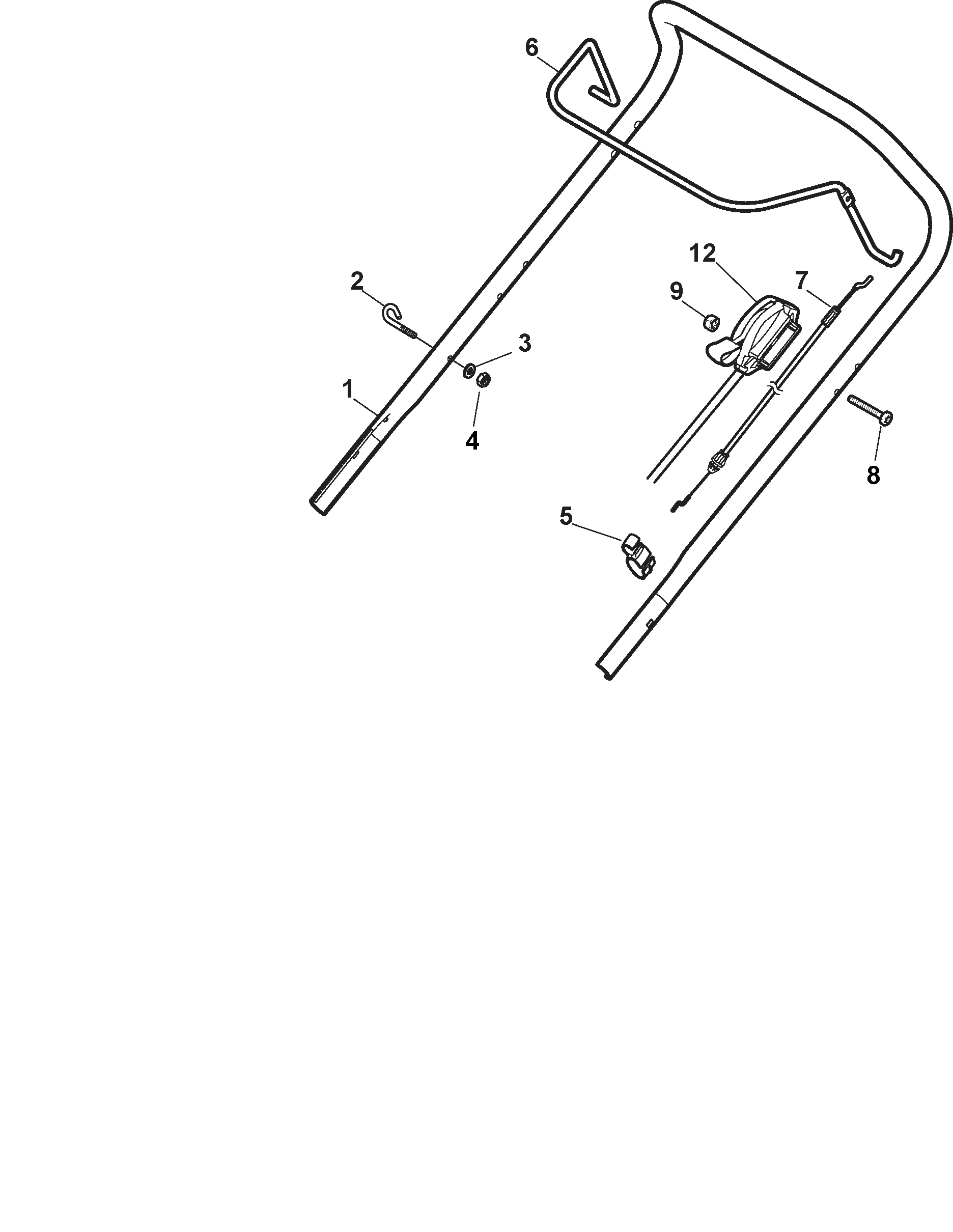 Multiclip 47 298471148/S15 Handle, Upper Part