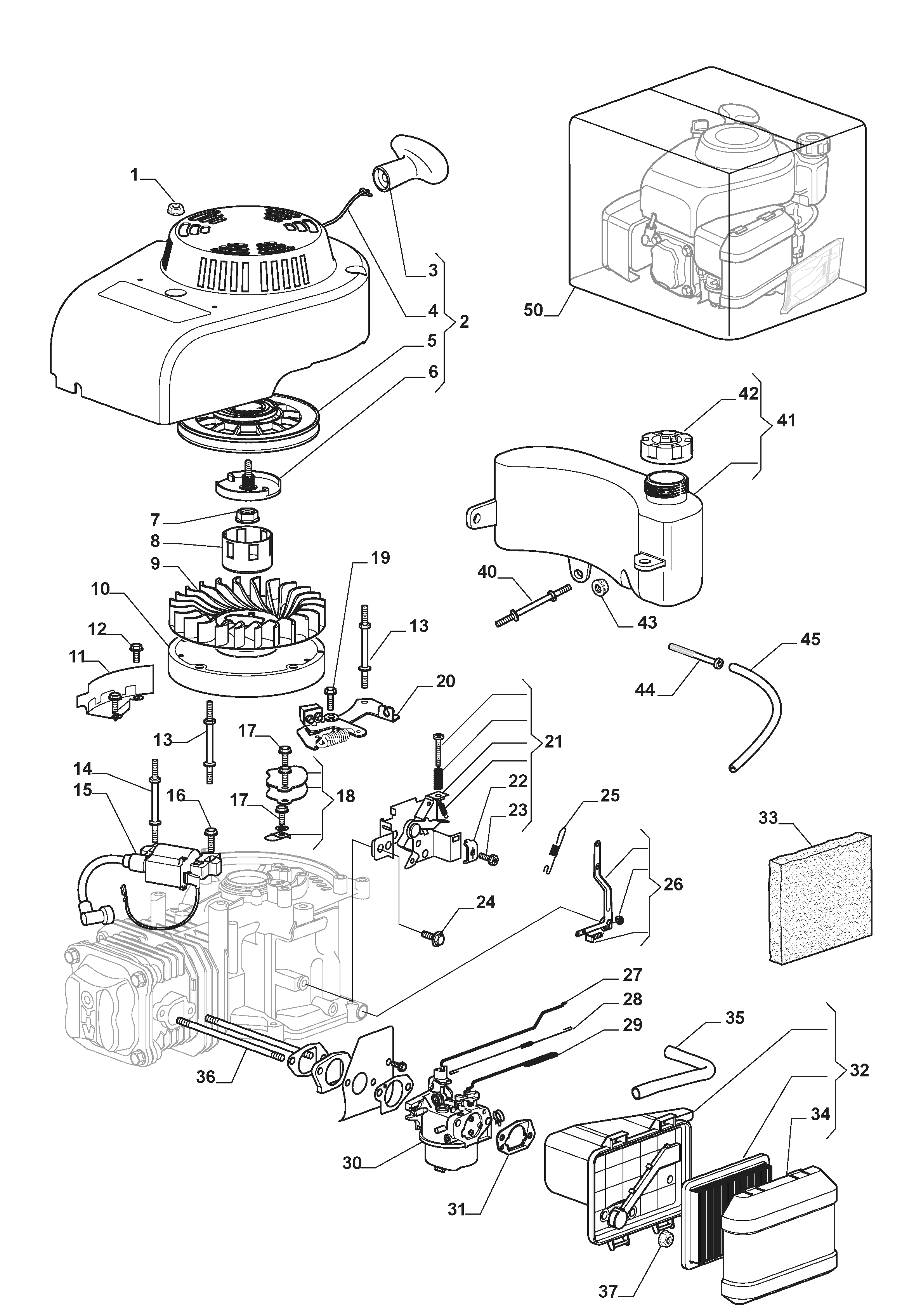 Mountfield SP454 (2013-2014) 299294643/BQ - Engine - ST.WBE0702 Mountfield SP454 (2013-2014) 299294643/BQ - Engine - ST.WBE0702