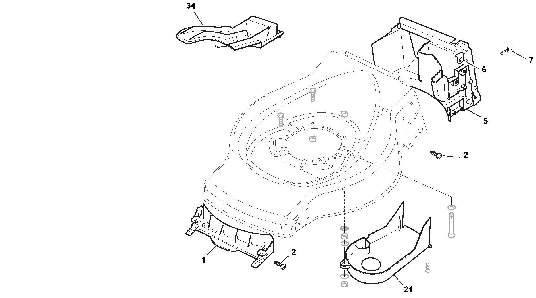 Mountfield SP454 (2013-2014) 299294643/BQ - Front Conveyor Assembly Mountfield SP454 (2013-2014) 299294643/BQ - Front Conveyor Assembly