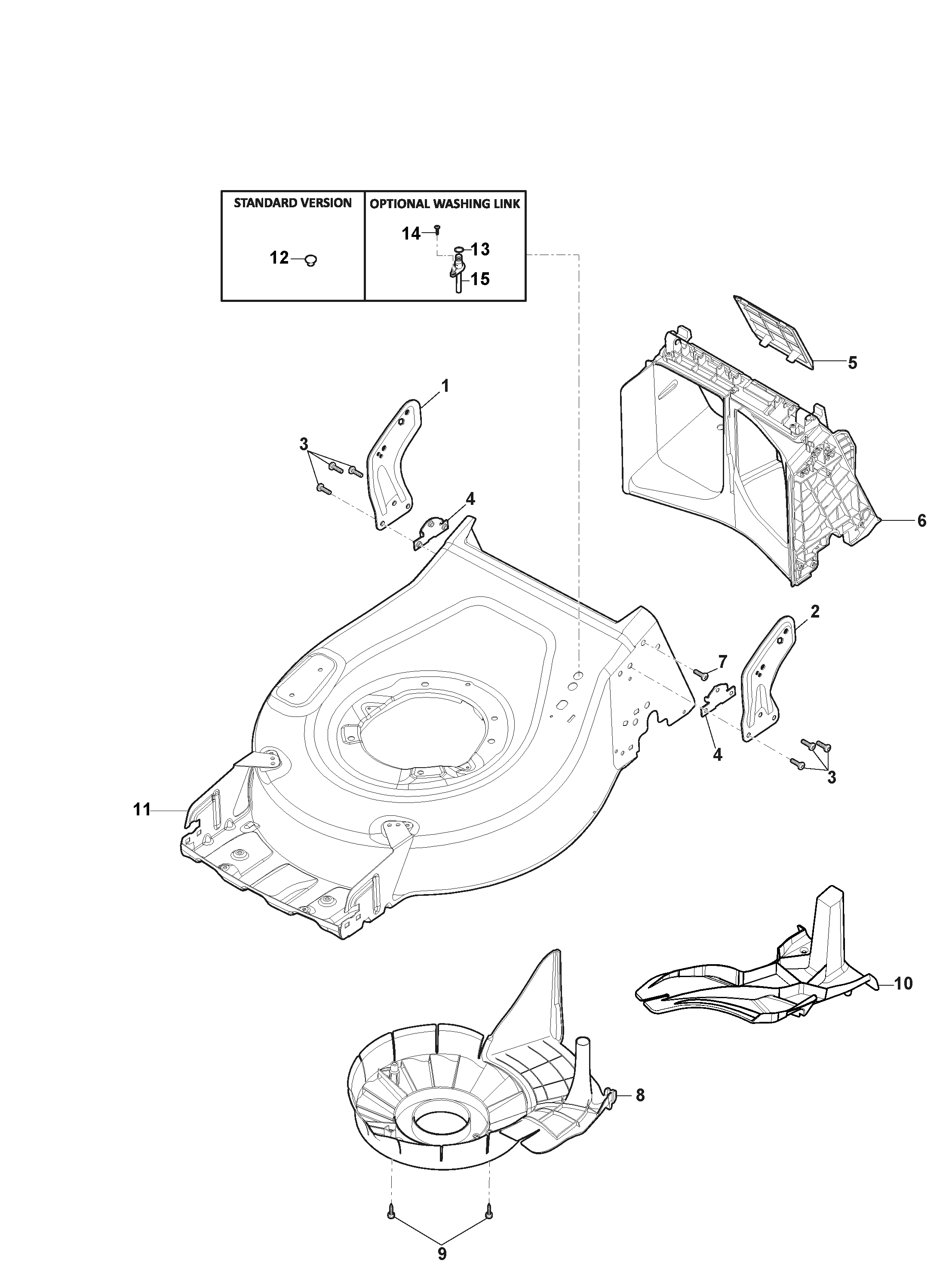 Mountfield HP185 2L0481023/MC - Deck