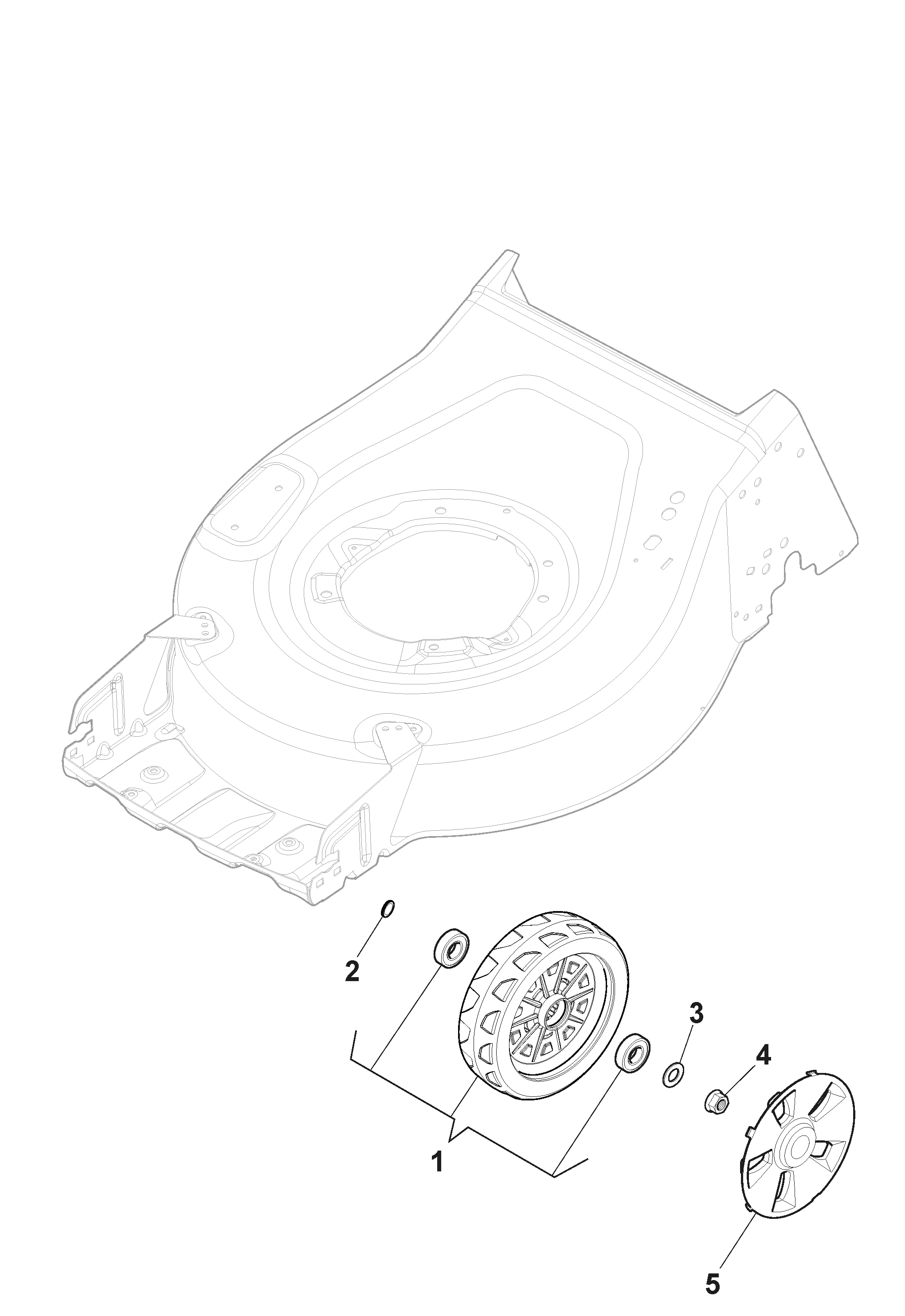 Mountfield HP185 2L0481023/MC - Wheels and Hub Caps