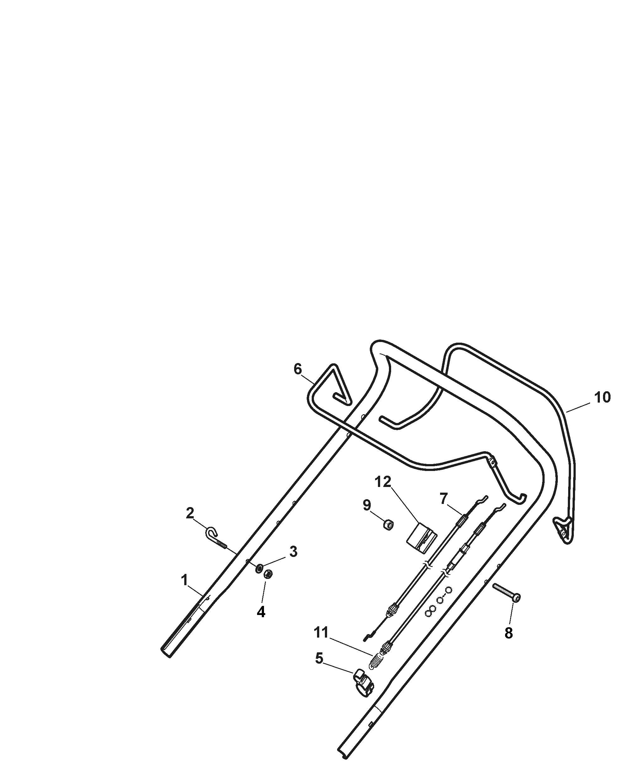 Mountfield SP185 2L0482023/MC - Handle, Upper Part