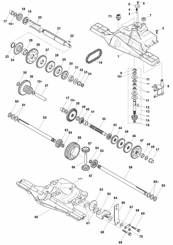 Transmission 2 - Mountfield T38M-SD (2009 > )   <br />2T3244436/BQ<br />