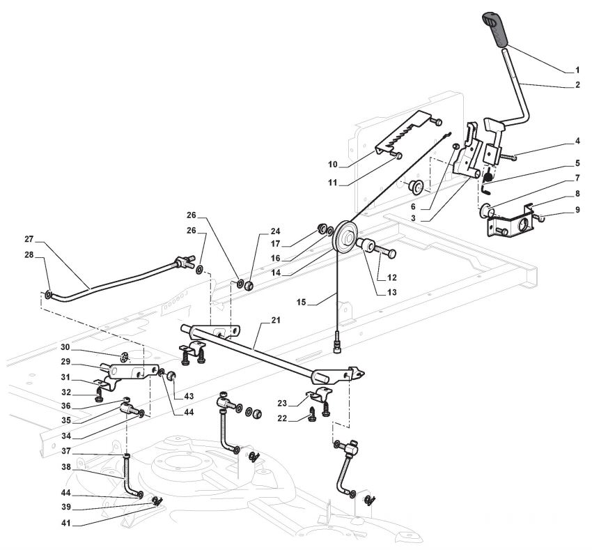 Cutting Plate Lifting - Mountfield T38M-SD (2009 > )   <br />2T3244436/BQ<br />