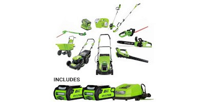 Greenworks Cordless Kits inc Battery and Charger