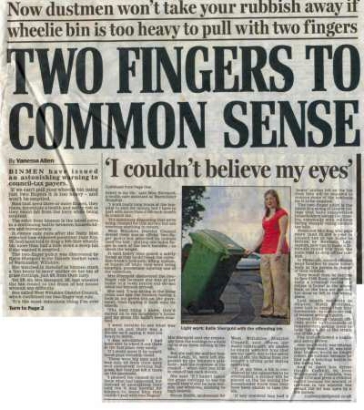 The shocking story of a lady trying to dispose of some grass cuttings. The shocking story of a lady trying to dispose of some grass cuttings.