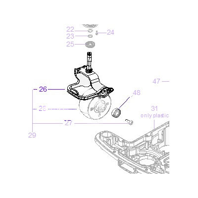 Ambrogio Fork 042Z13600C    042Z13600C_R   (Forcella)