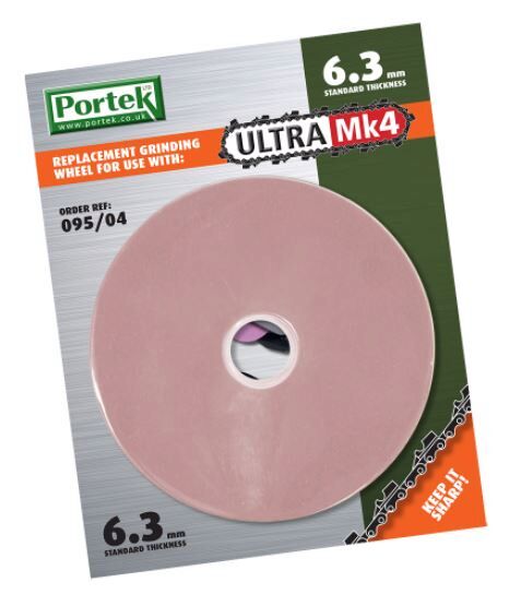 Portek 6.3mm Grinding Wheel for Portek Ultra Mk3 Mk4 Chainsaw Sharpeners