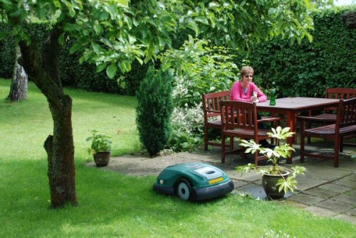 Have a drink whilst Robomow works Have a drink whilst Robomow works