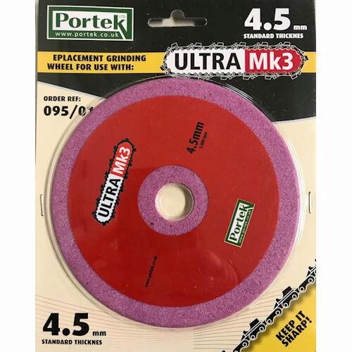 Portek 4.7mm Grinding Wheel for Portek Ultra Mk3 Mk4 Chainsaw Sharpeners