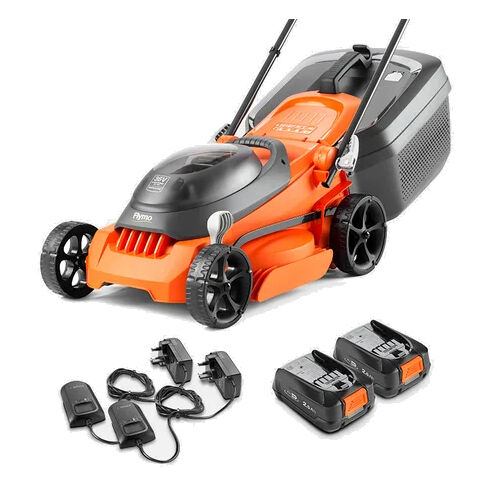 Flymo EasiStore 340R Cordless Lawnmower 36V inc 2 x 2ah Batteries