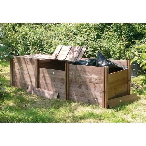 Classic Triple Wooden Compost Bins