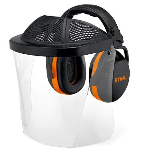 Stihl Face Protection with Padded Ear Defenders.