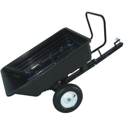 Handy 295kg Towed Poly Garden Utility Dump Cart for Ride-On