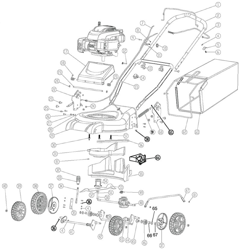 Ryobi RLM140SP 5133001728 1