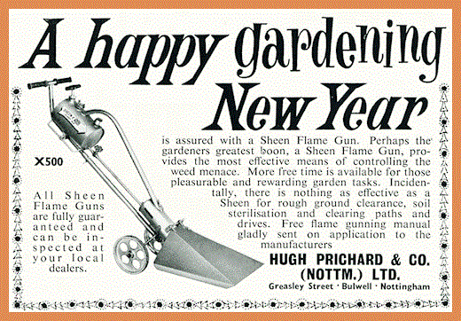 Sheen X500 Professional Flame Thrower Weeder  inc Trolley and Hood from Mower Magic