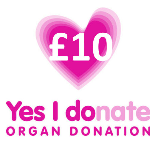 Donation of £10 to Support NHS Blood and Transplant Charity Fund