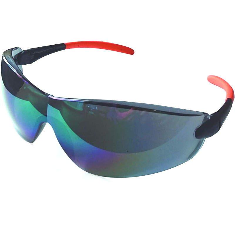 Oregon Polycarbonate Safety Glasses -  Black Mirror