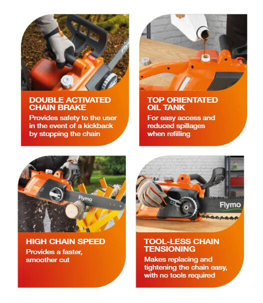 Flymo Easi Saw 350E Electric Chainsaw 1800w / 35cm from Mower Magic