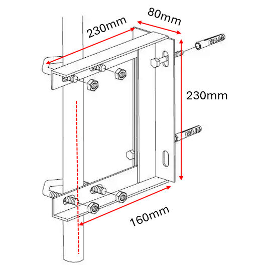 Mammotion Luba RTK Reference Station - New Wall Bracket WB22 from Mower Magic Mammotion Luba RTK Reference Station - New Wall Bracket WB22 from Mower Magic