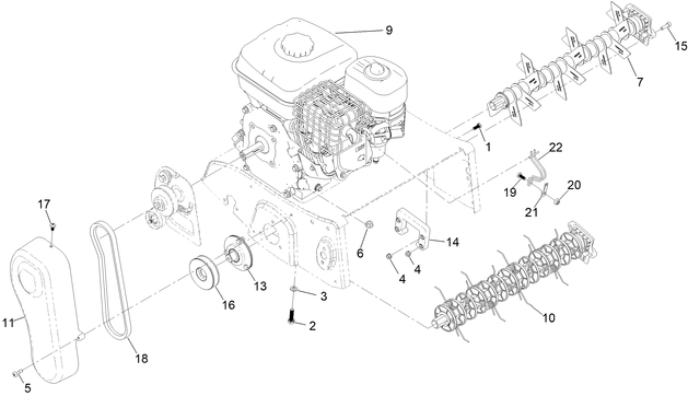 54610 Spares Engine and Blade Assembly