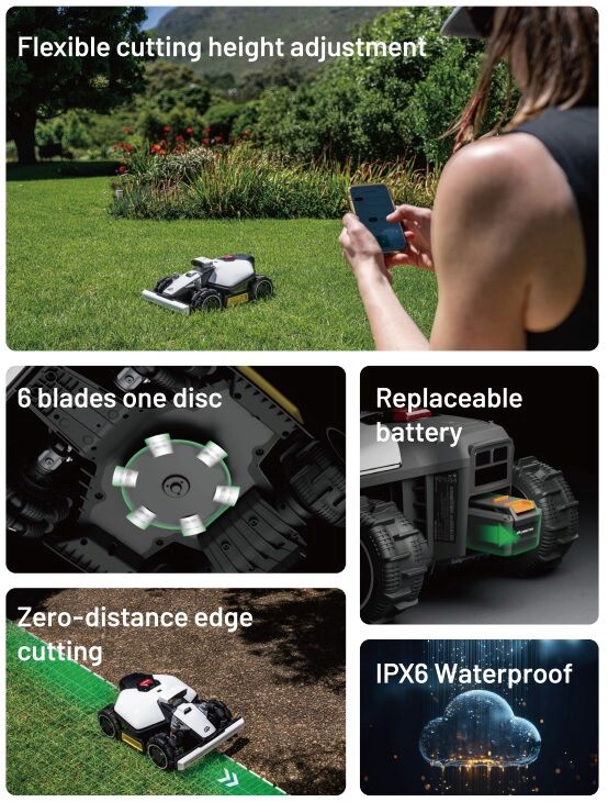 Mammotion Luba 2 Mini AWD 800 Robotic Lawnmower from Mower Magic
