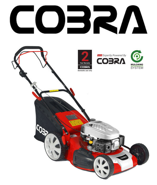 Cobra M51SPC Self-Propelled Petrol Lawnmower - 51cm / Mulch from Mower Magic