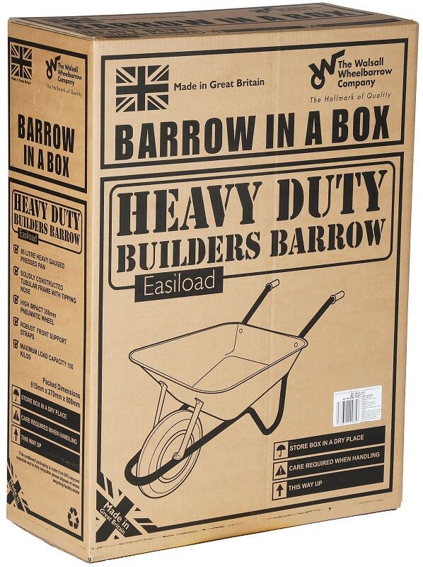 Walsall Wheelbarrow - Easiload Builders Barrow in a Box 
