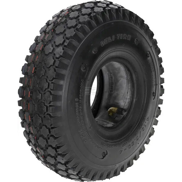 Universal Tyre and Tube Set - 4.10/3.50-4, 4 Ply, bent valve