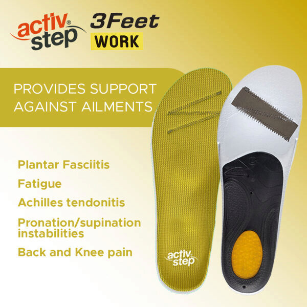 Activ-Step® 3Feet Work Footbed - High Arch from Mower Magic