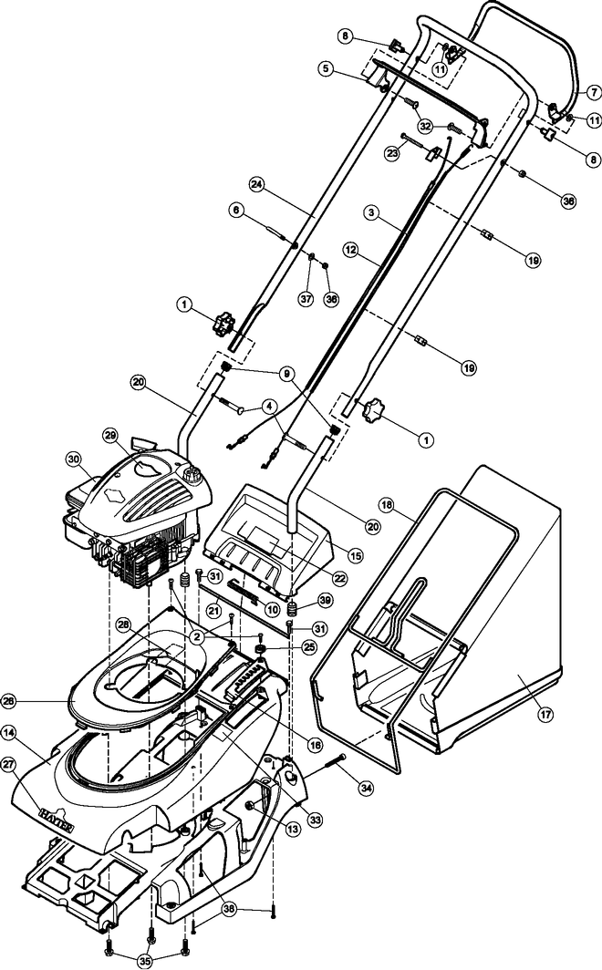 Hayter Spirit 41 Push 617E270000001_617E311089999 2