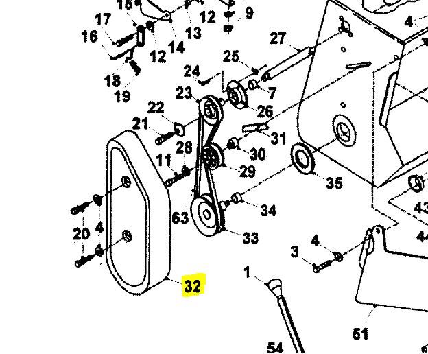 HAYTER BELT GUARD - HERITAGE POWERED GRASS COLLECTOR  C14-8486-00