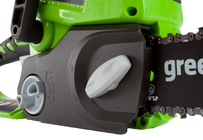 Greenworks Cordless Compact Pruning Chainsaw 24v / 25cm with 2Ah battery and charger G24CSK2