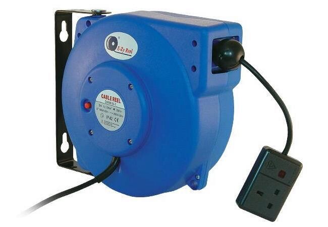 Redashe Reelworks C605 15m Spring Rewind Power Cable Reel