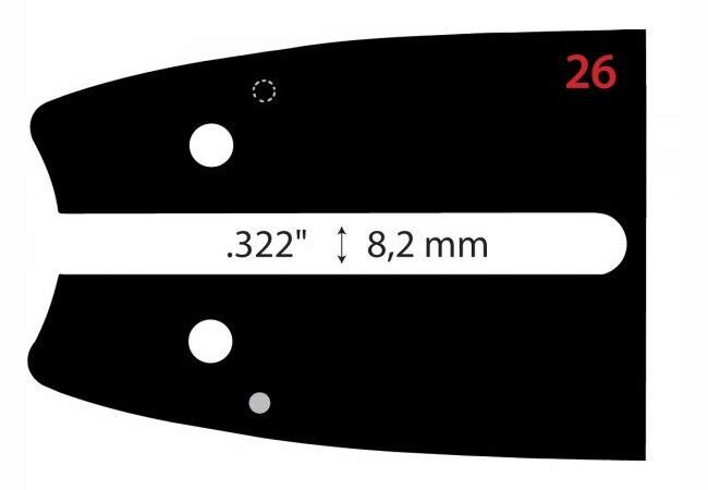 Carlton Universal Chainsaw Bar - Fits STIHL  - 14in (14-26-N150-RK)