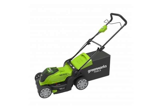 Greenworks G40LM41K2X Cordless Lawnmower Kit 2 x 2Ah / 40v / 40cm  inc Batteries and Charger