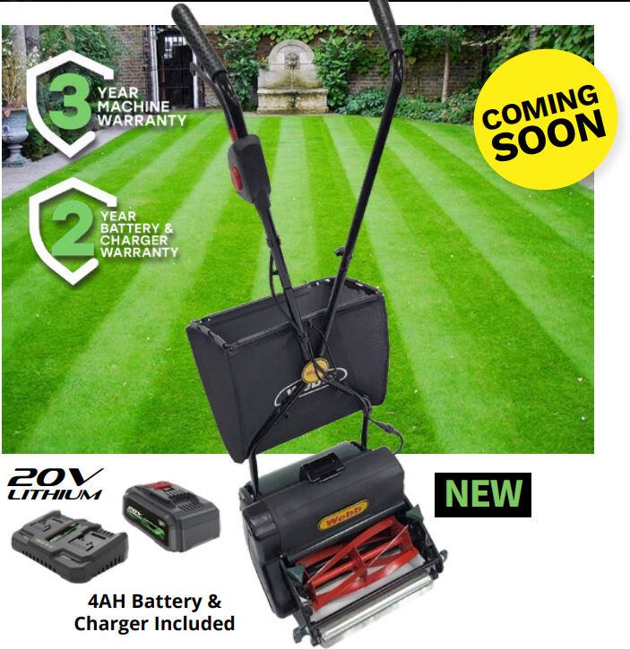 Webb 20v Cordless Cylinder Mower c/w 4ah Battery / Charger