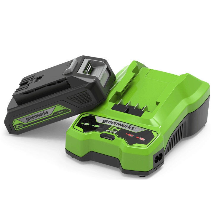 Greenworks GSK24B2 24V 2Ah Lithium-ion Battery and Universal Charger Kit