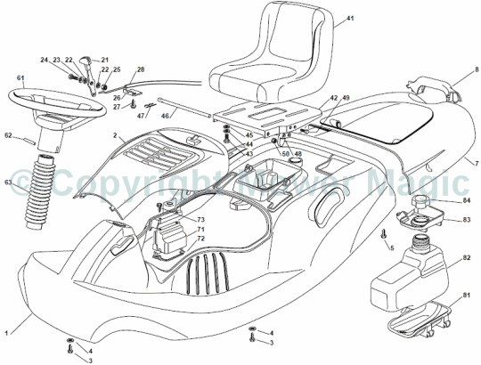 Body - Mountfield (2009 - 2010) 725V Honda 2T0313483/UM9