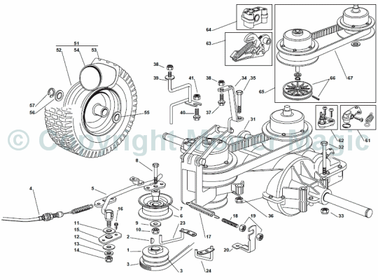 Transmission - Mountfield (2009 - 2010) 725V Honda 2T0313483/UM9