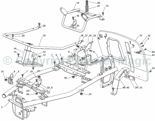 Chassis - Mountfield (2010) 725V Mountfield 2T0314483/UM9