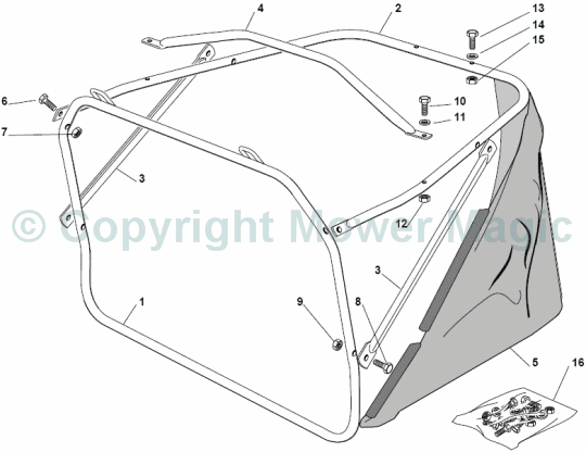 Grasscatcher - Mountfield (2010) 725V Mountfield 2T0314483/UM9