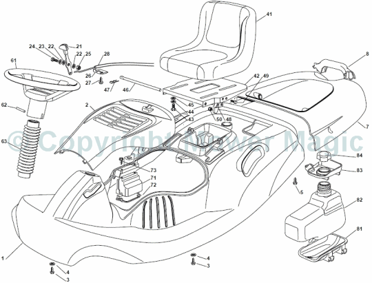 Body - Mountfield (2010) 725V Mountfield 2T0314483/UM9