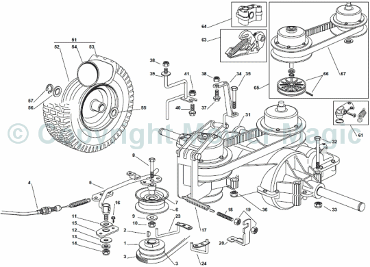 Transmission - Mountfield (2010) 725V Mountfield 2T0314483/UM9