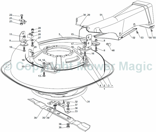 Cutting Plate (2) - Mountfield (2010) 725V Mountfield 2T0314483/UM9