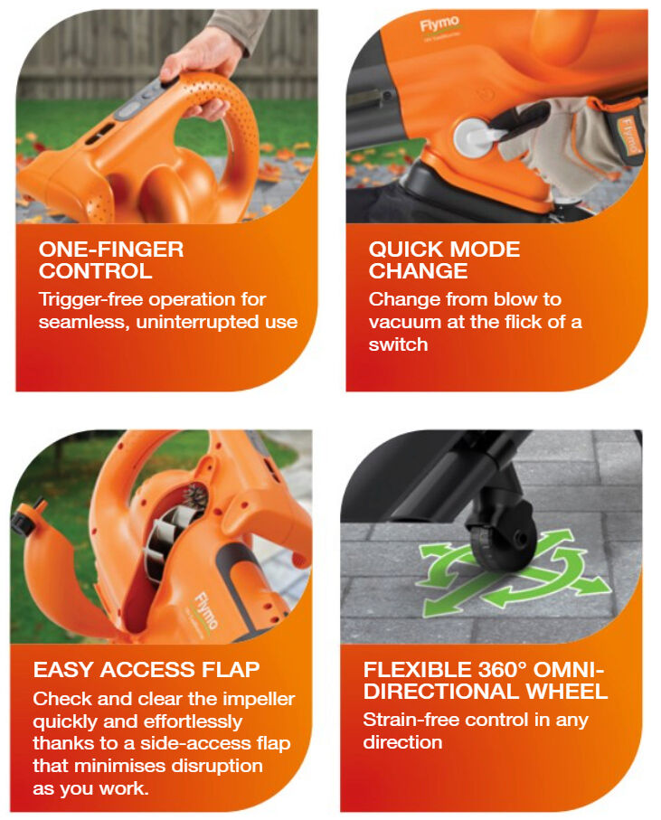 Flymo Cordless EasiBlowVac KIT 18v / 4Ah Battery K4 