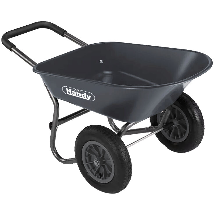 Handy Twin-Wheeled Poly Wheelbarrow