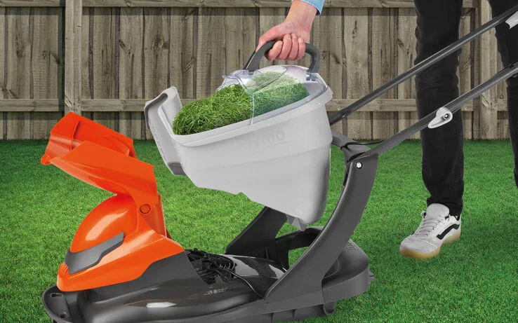 Flymo Easi Glide Plus 360v Electric Hover Collect Lawnmower 36cm / 1800w