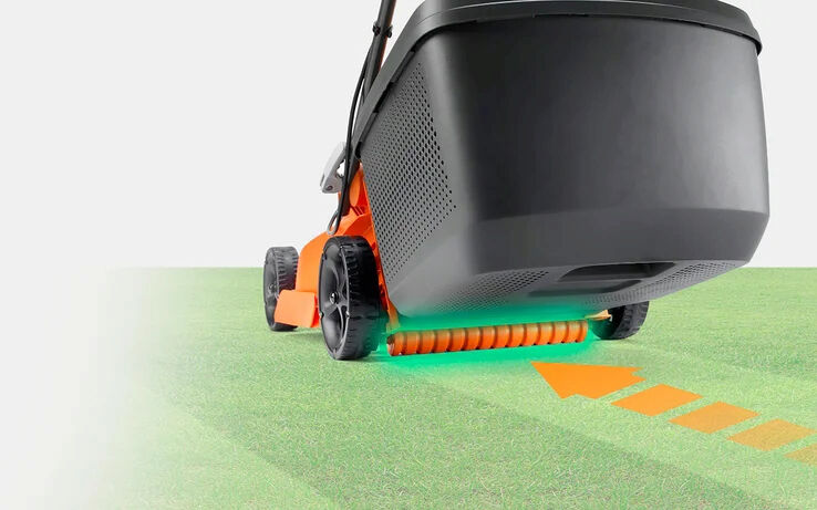 Flymo EasiStore 340R Cordless Lawnmower 36V inc 2 x 2ah Batteries